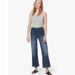 MOTHER the sailor roller ankle wide leg pants